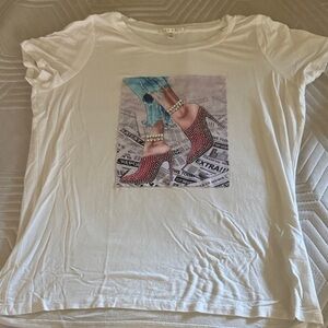 Cyrus White Graphic Short Sleeve Tee